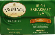 3 PACK of Twinings Classics Black Tea Decaffeinated Irish Breakfast -- 20 Tea Bags