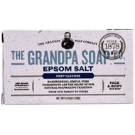 3 PACK of Grandpas, Face & Body Bar Soap, Deep Cleanse, Epsom Salt, 4.25 oz (120 g)