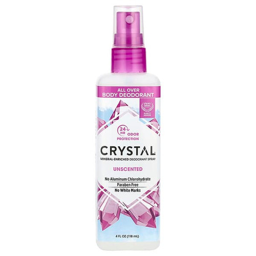 <img alt="CRYSTAL, Mineral-Enriched Deodorant Spray, Unscented, 4 fl oz (118 ml)" title="CRYSTAL, Mineral-Enriched Deodorant Spray, Unscented, 4 fl oz (118 ml),086449300093"
