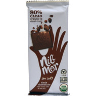 Nibmor, Organic, Dark Chocolate, with Cacao Nibs & Sea Salt, 2.2 oz (62 g)