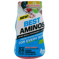 BPI Sports, Best Aminos, Liquid Water Enhancer, Fruit Punch, 2 fl oz (60 ml)