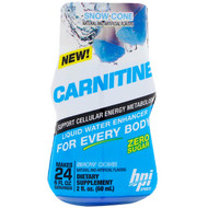 BPI Sports, Carnitine, Liquid Water Enhancer, Snow Cone, 2 fl oz (60 ml)