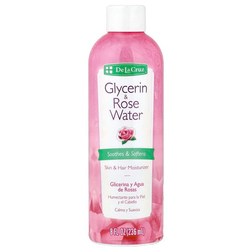 <img alt="De La Cruz, Glycerin & Rose Water, Skin & Hair Moisturizer, 8 fl oz (236 ml)" title="De La Cruz, Glycerin & Rose Water, Skin & Hair Moisturizer, 8 fl oz (236 ml),324286156108"