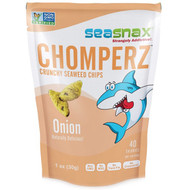 3 PACK OF SeaSnax, Chomperz, Crunchy Seaweed Chips, Onion, 1 oz (30 g)