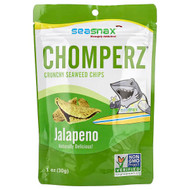 <img alt="SeaSnax, Chomperz, Crunchy Seaweed Chips, Jalapeno, 1 oz (30 g)" title="SeaSnax, Chomperz, Crunchy Seaweed Chips, Jalapeno, 1 oz (30 g),811201020236"