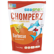 3 PACK OF SeaSnax, Chomperz, Crunchy Seaweed Chips, Barbecue, 1 oz (30 g)