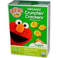 Earths Best, Organic Crunchin Crackers, Sesame Street,  Veggie Sweet Potato, Broccoli & Carrot, 5.3 oz (150 g)