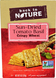 Back To Nature Crispy Wheat Crackers Sun-Dried Tomato Basil - 8 oz