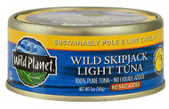 3 PACK of Wild Planet Wild SkipJack Light Tuna No Salt Added -- 5 oz