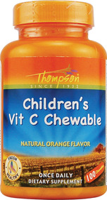 3 PACK of Thompson Childrens Vitamin C Chewable Orange -- 100 Chewables
