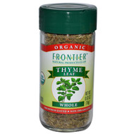 3 PACK of Frontier Natural Products, Organic Thyme Leaf, Whole, 0.63 oz (18 g)