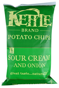 Kettle Foods, Krinkle Cut Potato Chips,  Sour Cream and Onion - 8.5 oz