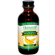 3 PACK of Frontier Natural Products, Banana Flavor, Non-Alcoholic, 2 fl oz (59 ml)