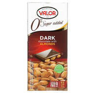 <img alt="Valor, 0% Sugar Added, Dark Chocolate with Almonds, 5.3 oz (150 g)" title="Valor, 0% Sugar Added, Dark Chocolate with Almonds, 5.3 oz (150 g),072247438496"