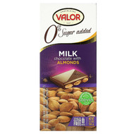<img alt="Valor, Chocolates, Milk Chocolate with Almonds, 0% Sugar Added, 5.3 oz (150 g)" title="Valor, Chocolates, Milk Chocolate with Almonds, 0% Sugar Added, 5.3 oz (150 g),072247438588"