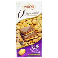 Valor, Milk Chocolate with Almonds, 0% Sugar Added, 5.3 oz (150 g)