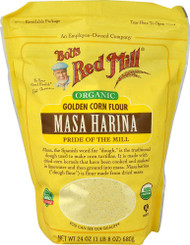 Bobs Red Mill Organic Golden Corn Flour Masa Harina - 24 oz