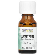 <img alt="Aura Cacia, Pure Essential Oil, Eucalyptus, 0.5 fl oz (15 ml)" title="Aura Cacia, Pure Essential Oil, Eucalyptus, 0.5 fl oz (15 ml),051381911164"