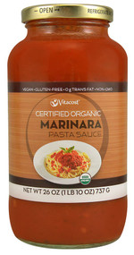 Vitaco, Certified Organic Marinara Pasta Sauce - Non-GMO and Gluten Free - 26 oz (737 g)