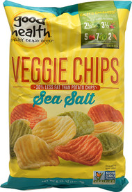 3 PACK of Good Health Inc. Veggie Chips Sea Salt -- 6.75 oz