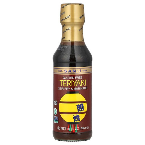 <img alt="San-J, Teriyaki, Stir-Fry & Marinade, Gluten Free, 10 fl oz (296 ml)" title="San-J, Teriyaki, Stir-Fry & Marinade, Gluten Free, 10 fl oz (296 ml),075810112250"