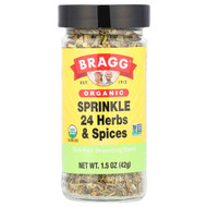 <img alt="Bragg, Organic, Sprinkle 24 Herbs & Spices, Salt-Free Seasoning Blend , 1.5 oz (42 g)" title="Bragg, Organic, Sprinkle 24 Herbs & Spices, Salt-Free Seasoning Blend , 1.5 oz (42 g),074305060021"