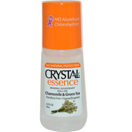 3 PACK of Crystal Body Deodorant, Natural Deodorant Roll On, Chamomile & Green Tea, 2.25 fl oz (66 ml)