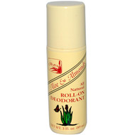 Alvera, Roll-On Deodorant, Aloe & Almonds, 3 fl oz (89 ml) (Discontinued Item)