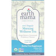 3 PACK of Earth Mama 100% Oganic Morning Wellness Tea -- 16 Tea Bags