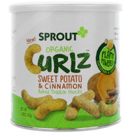 3 PACK OF Sprout Organic, Curlz, Sweet Potato & Cinnamon, 1.48 oz (42 g)
