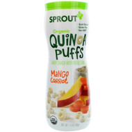 3 PACK OF Sprout Organic, Quinoa Puffs, Mango Carrot, 1.5 oz (43 g)