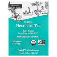 <img alt="Earth Mama, Organics, Organic Heartburn Tea, Comforting Mellow Mint, Caffeine Free, 16 Tea Bags, 0.96 oz (27.2 g)" title="Earth Mama, Organics, Organic Heartburn Tea, Comforting Mellow Mint, Caffeine Free, 16 Tea Bags, 0.96 oz (27.2 g),859220010142"