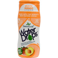 Wisdom Natural, SweetLeaf, Water Drops, Stevia Water Enhancer, Peach Mango, 2.1 fl oz (64 ml)