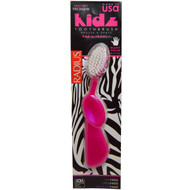 3 PACK of RADIUS, Kidz Toothbrush, Very Soft, 6yrs+. Right Hand, Pink, 1 Toothbrush