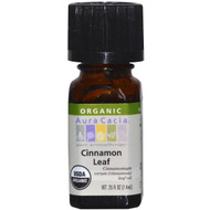 Aura Cacia, Organic, Cinnamon Leaf, .25 fl oz (7.4 ml)