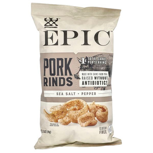 <img alt="Epic Bar, Pork Rinds, Sea Salt & Pepper, 2.5 oz (70 g)" title="Epic Bar, Pork Rinds, Sea Salt & Pepper, 2.5 oz (70 g),732153024939"