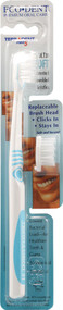 3 PACK of Eco-dent Terrandent 31 Toothbrush + Refill Soft -- 1 Toothbrush