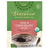 <img alt="Teeccino, Organic Roasted Herbal Tea, Maca Chocolate, Caffeine Free, 10 Tea Bags, 2.12 oz (60 g)" title="Teeccino, Organic Roasted Herbal Tea, Maca Chocolate, Caffeine Free, 10 Tea Bags, 2.12 oz (60 g),795239401307"