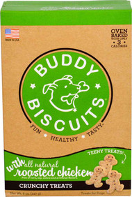 3 PACK of Cloud Star Itty Bitty Buddy Biscuits Dog Treats Roasted Chicken -- 8 oz