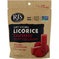 RJs Licorice, Soft Eating Licorice, Raspberry, 7.05 oz (200 g)