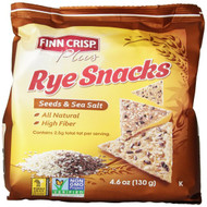 Finn Crisp, Plus, Rye Snacks, Seeds & Sea Salt, 4.6 oz (130 g)
