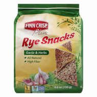 Finn Crisp, Plus, Rye Snacks, Garlic & Herbs, 4.6 oz (130 g)
