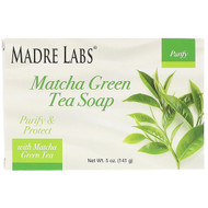 3 PACK of Madre Labs, Matcha Green Tea, Bar Soap, with Rosemary, Marula & Argan, 5 oz (141 g)