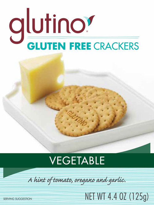 Glutino, Gluten Free Crackers, Vegetable 4.4 oz