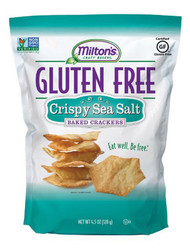 3 PACK of Miltons Gluten Free Baked Crackers Crispy Sea Salt -- 4.5 oz
