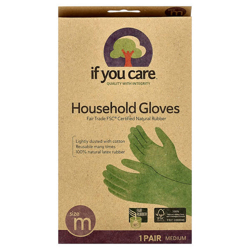 <img alt="If You Care, Household Gloves, Medium, 1 Pair" title="If You Care, Household Gloves, Medium, 1 Pair,770009250286"