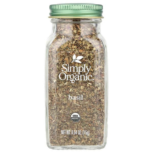<img alt="Simply Organic, Basil, 0.54 oz (15 g)" title="Simply Organic, Basil, 0.54 oz (15 g),089836185129"