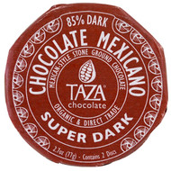 3 PACK of Taza Chocolate Organic Chocolate Mexicano Disc 85% Super Dark -- 2.7 oz