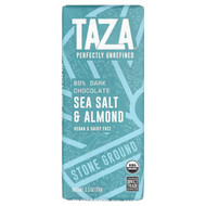 <img alt="Taza Chocolate, 80% Dark Chocolate, Sea Salt & Almond, 2.5 oz (70 g)" title="Taza Chocolate, 80% Dark Chocolate, Sea Salt & Almond, 2.5 oz (70 g),856072004435"