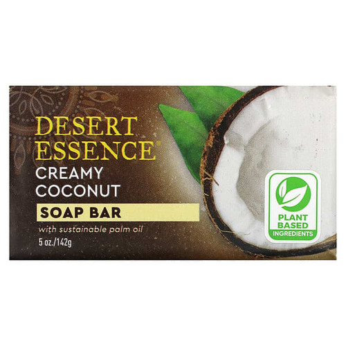 <img alt="Desert Essence, Soap Bar, Creamy Coconut, 5 oz (142 g)" title="Desert Essence, Soap Bar, Creamy Coconut, 5 oz (142 g),718334312095"